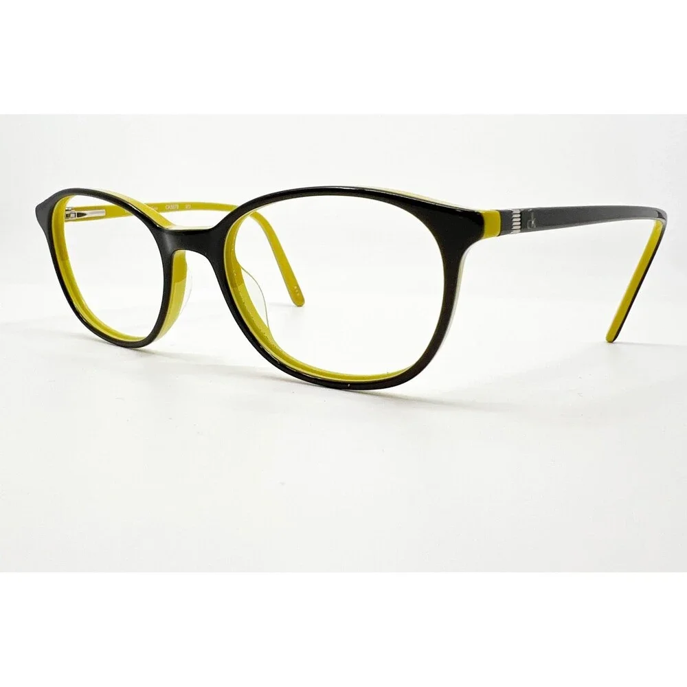 Calvin Klein Eyeglasses Frames Womens Black Yellow CK5878 49-18-140